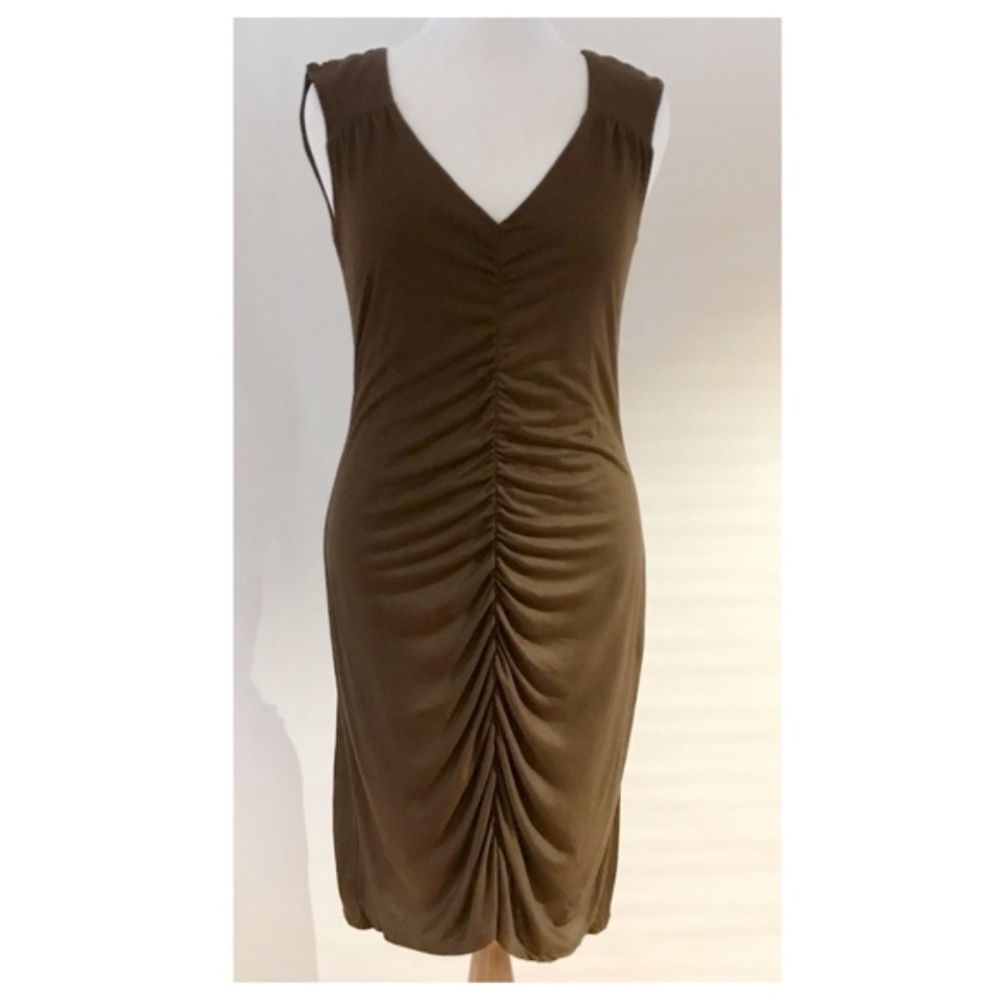 Kenneth Cole Milk Chocolate Column Dress NWOT